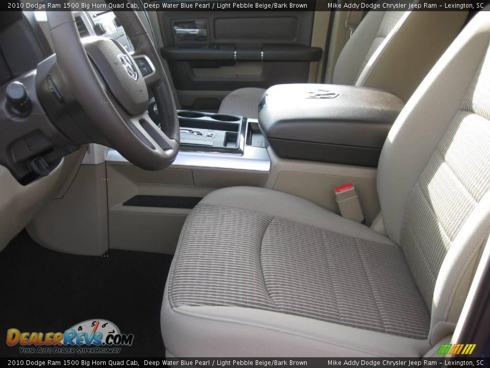2010 Dodge Ram 1500 Big Horn Quad Cab Deep Water Blue Pearl / Light Pebble Beige/Bark Brown Photo #9
