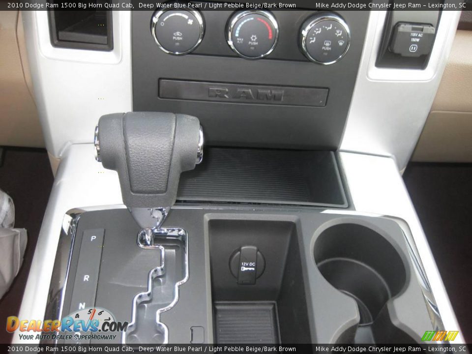2010 Dodge Ram 1500 Big Horn Quad Cab Deep Water Blue Pearl / Light Pebble Beige/Bark Brown Photo #12