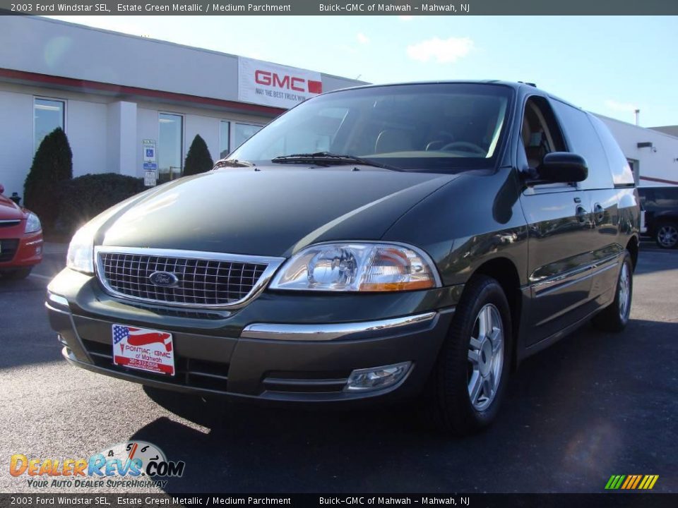 2003 Ford Windstar SEL Estate Green Metallic / Medium Parchment Photo #1