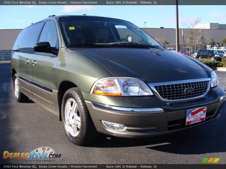 2003 Ford Windstar SEL Estate Green Metallic / Medium Parchment Photo #3