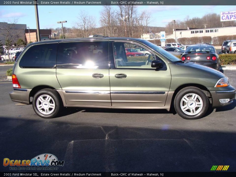 2003 Ford Windstar SEL Estate Green Metallic / Medium Parchment Photo #4