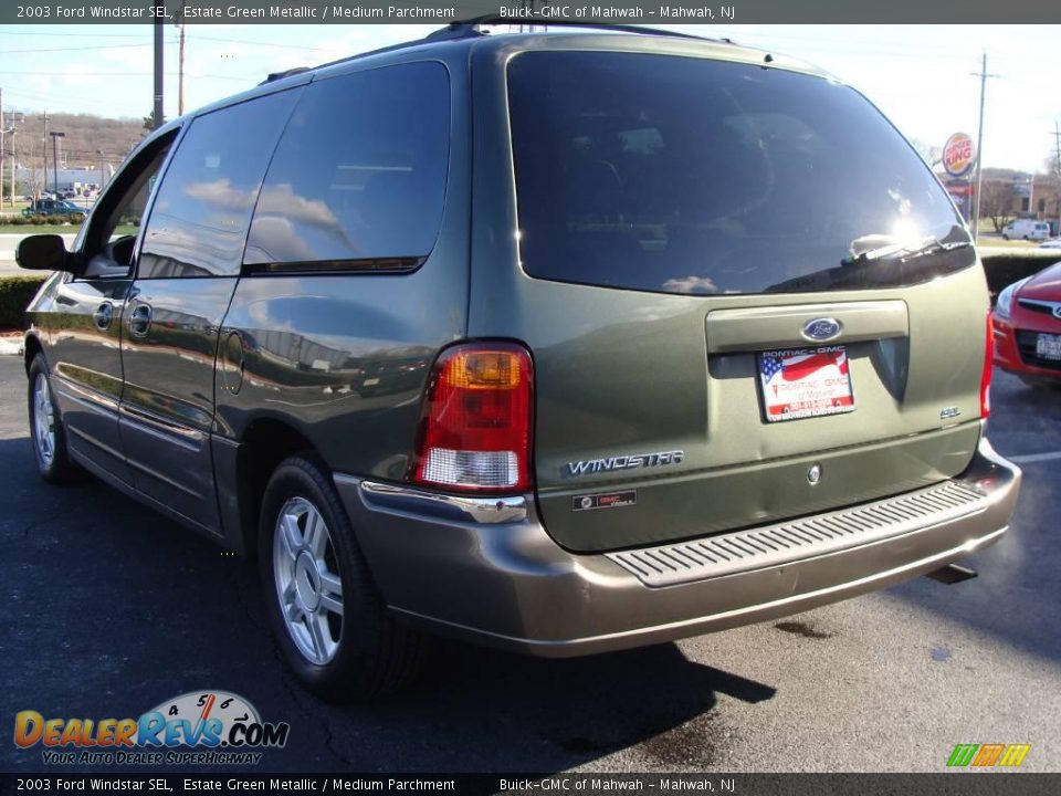 2003 Ford Windstar SEL Estate Green Metallic / Medium Parchment Photo #7