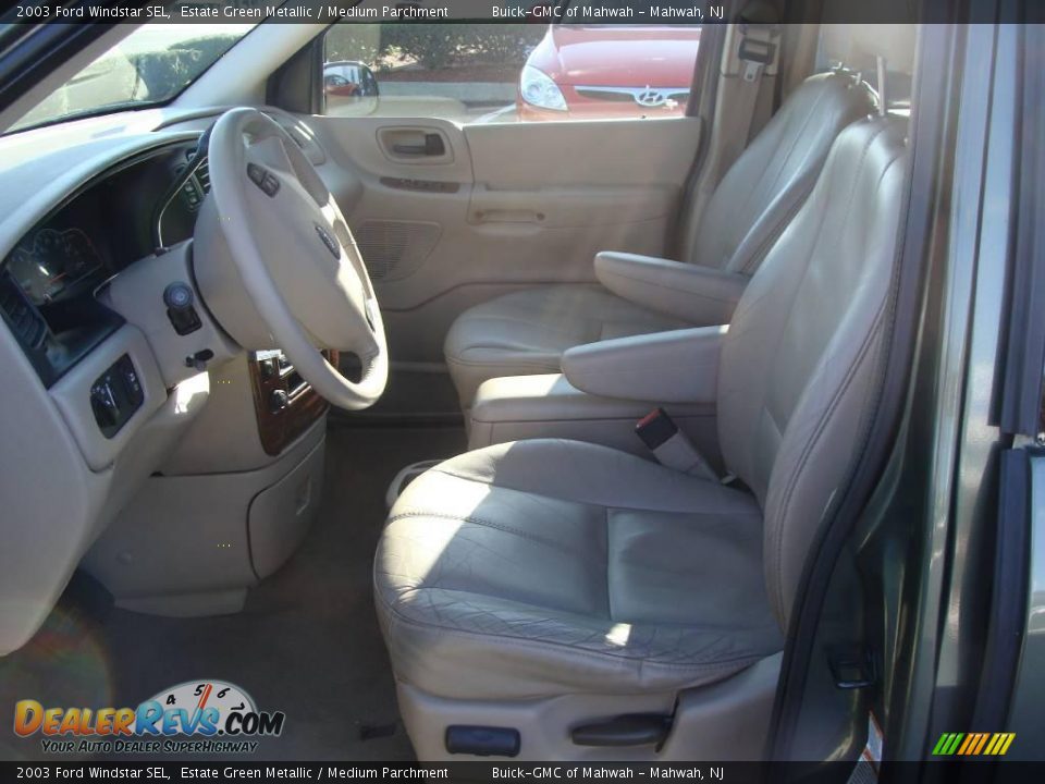 2003 Ford Windstar SEL Estate Green Metallic / Medium Parchment Photo #14