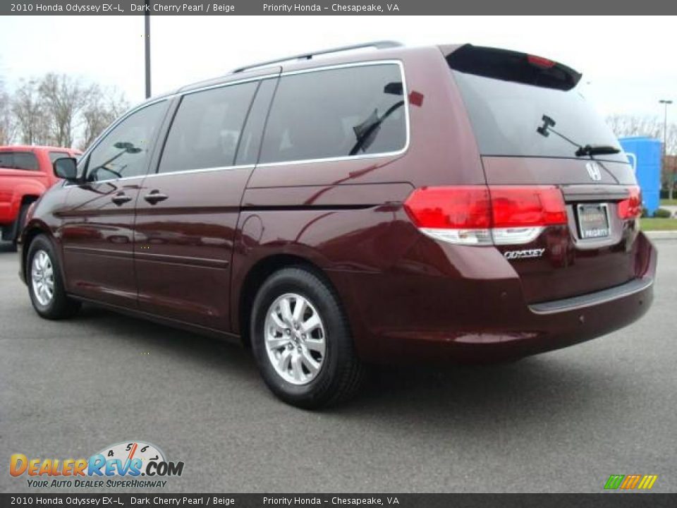 2010 Honda Odyssey EX-L Dark Cherry Pearl / Beige Photo #4