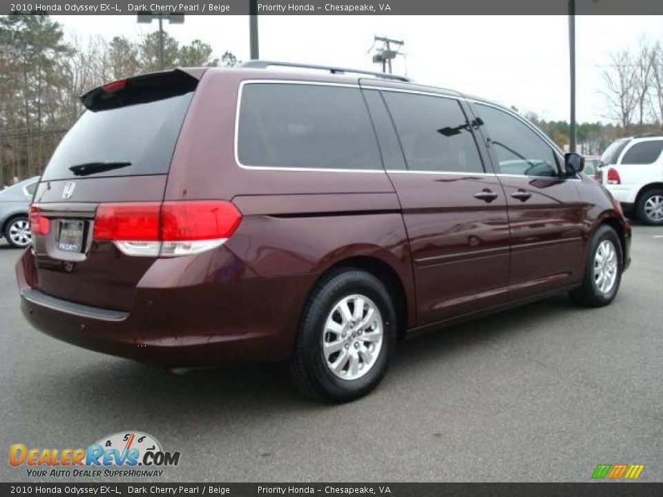 2010 Honda Odyssey EX-L Dark Cherry Pearl / Beige Photo #6