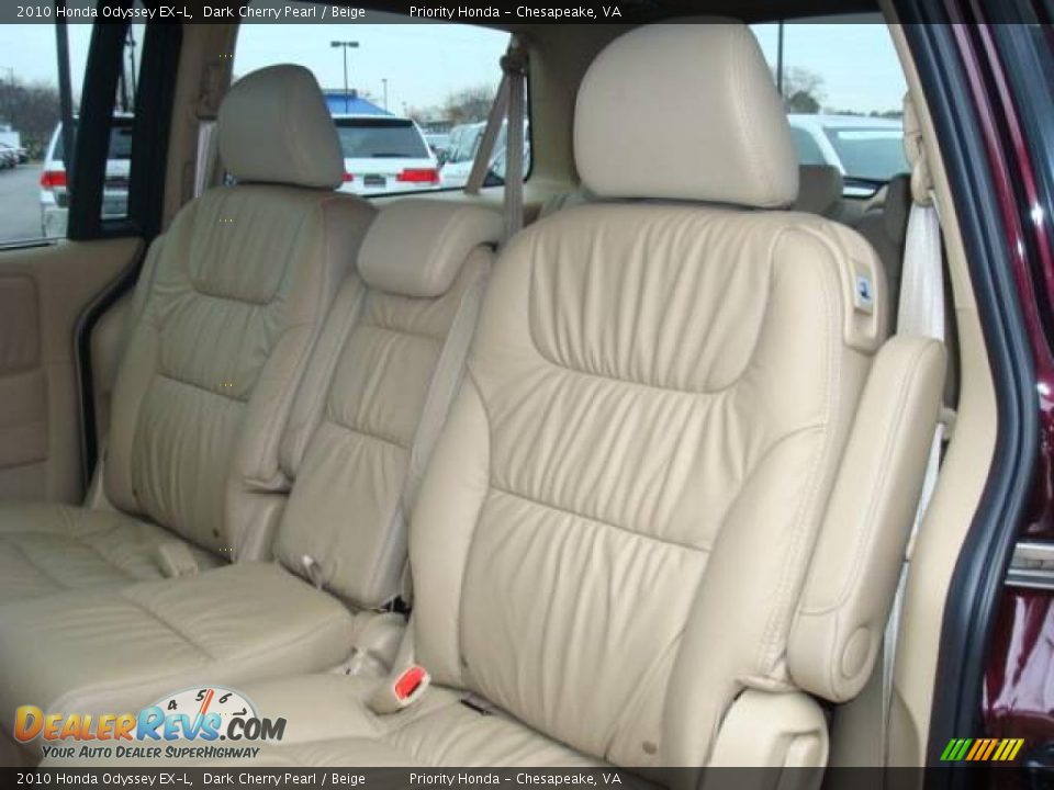 2010 Honda Odyssey EX-L Dark Cherry Pearl / Beige Photo #12