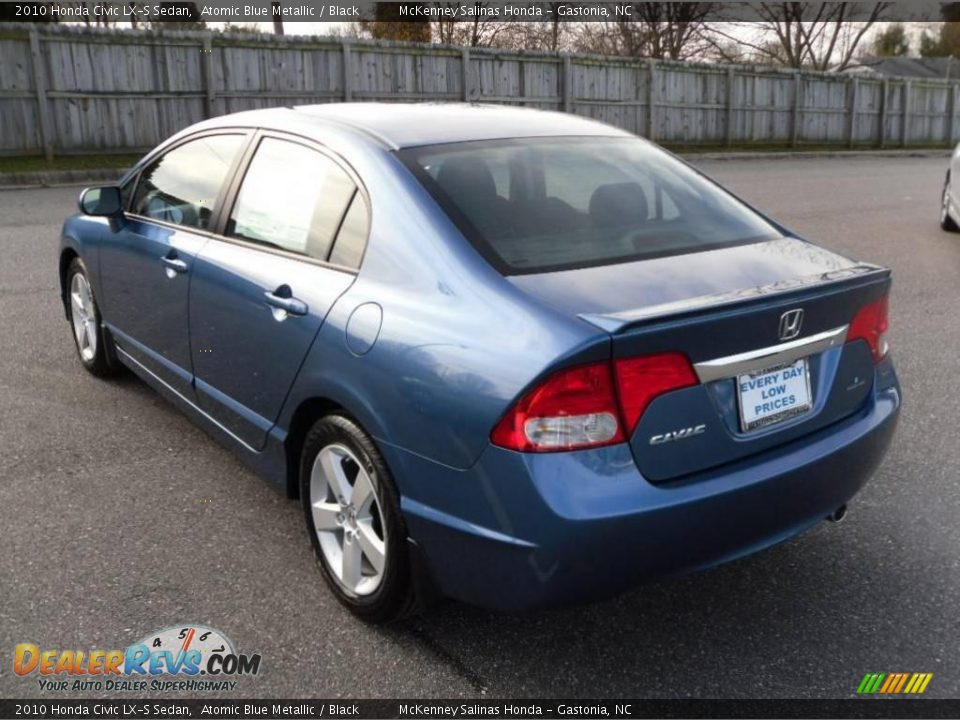 2010 Honda Civic LX-S Sedan Atomic Blue Metallic / Black Photo #2