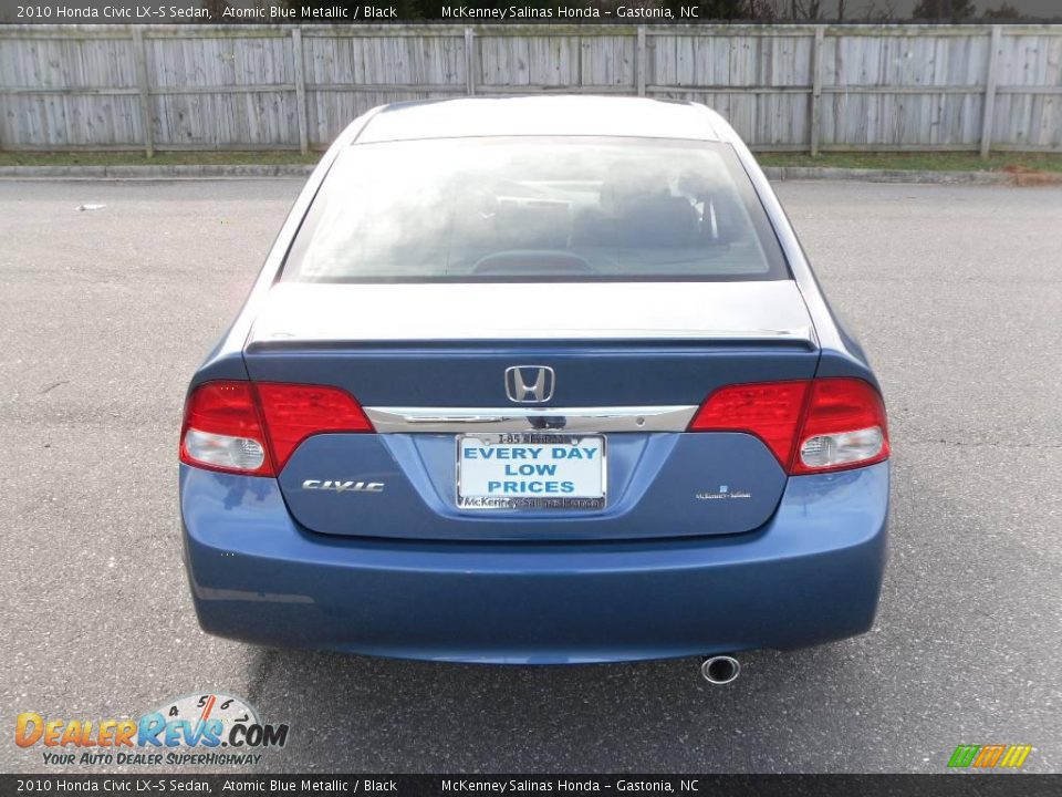 2010 Honda Civic LX-S Sedan Atomic Blue Metallic / Black Photo #3