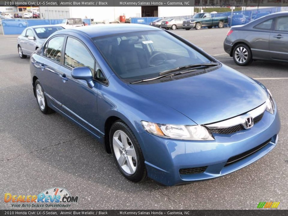 2010 Honda Civic LX-S Sedan Atomic Blue Metallic / Black Photo #5