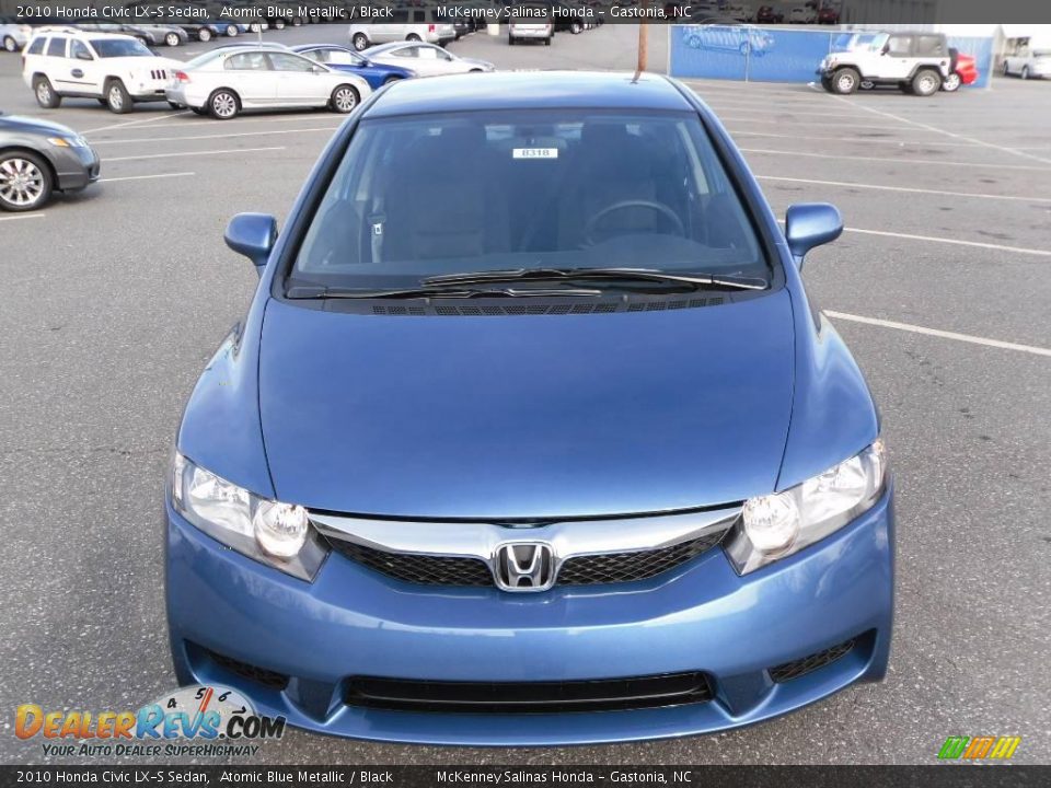 2010 Honda Civic LX-S Sedan Atomic Blue Metallic / Black Photo #6