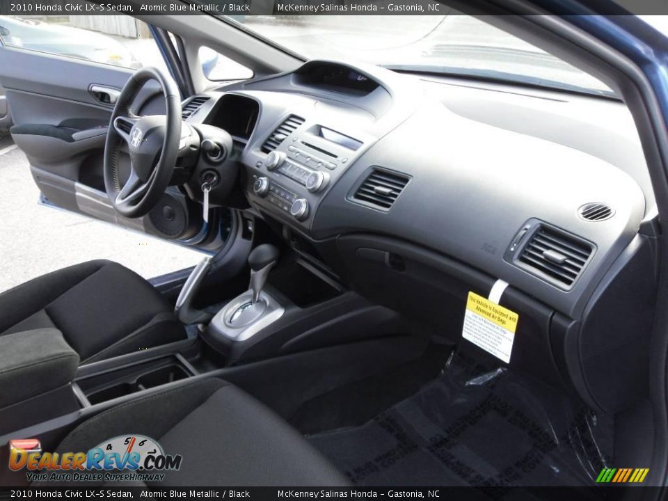 2010 Honda Civic LX-S Sedan Atomic Blue Metallic / Black Photo #16