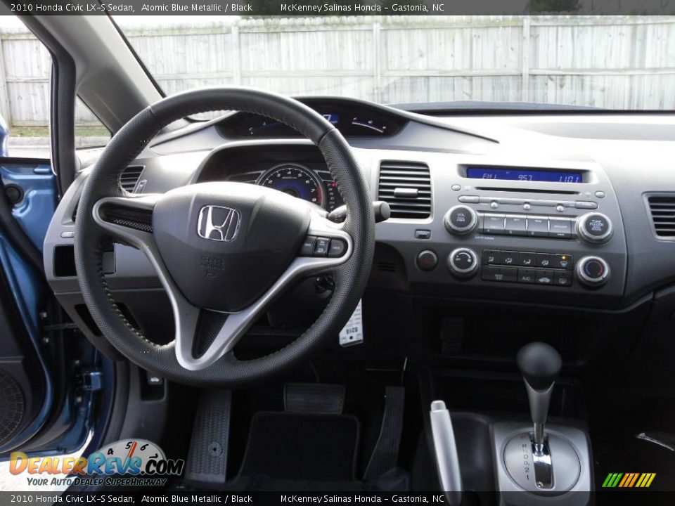 2010 Honda Civic LX-S Sedan Atomic Blue Metallic / Black Photo #22