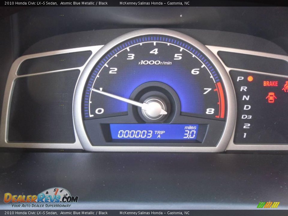 2010 Honda Civic LX-S Sedan Atomic Blue Metallic / Black Photo #25