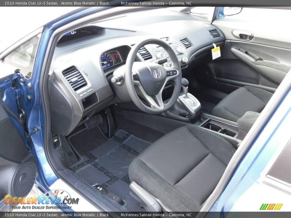 2010 Honda Civic LX-S Sedan Atomic Blue Metallic / Black Photo #27