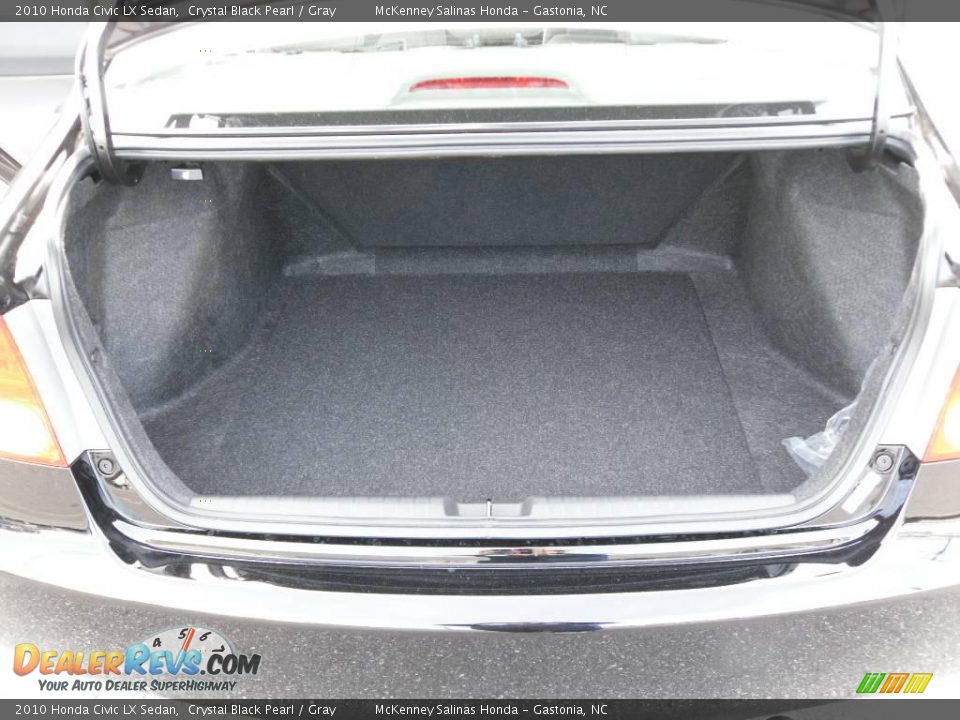 2010 Honda Civic LX Sedan Crystal Black Pearl / Gray Photo #14