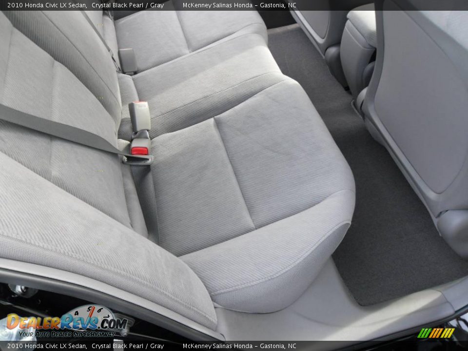 2010 Honda Civic LX Sedan Crystal Black Pearl / Gray Photo #15