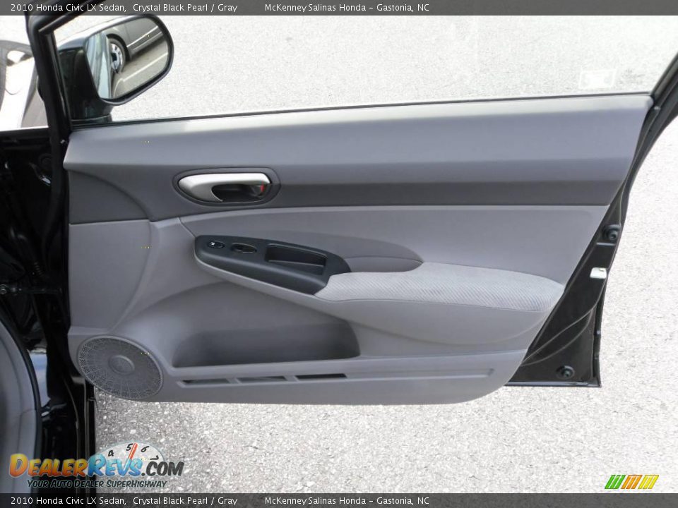 2010 Honda Civic LX Sedan Crystal Black Pearl / Gray Photo #18