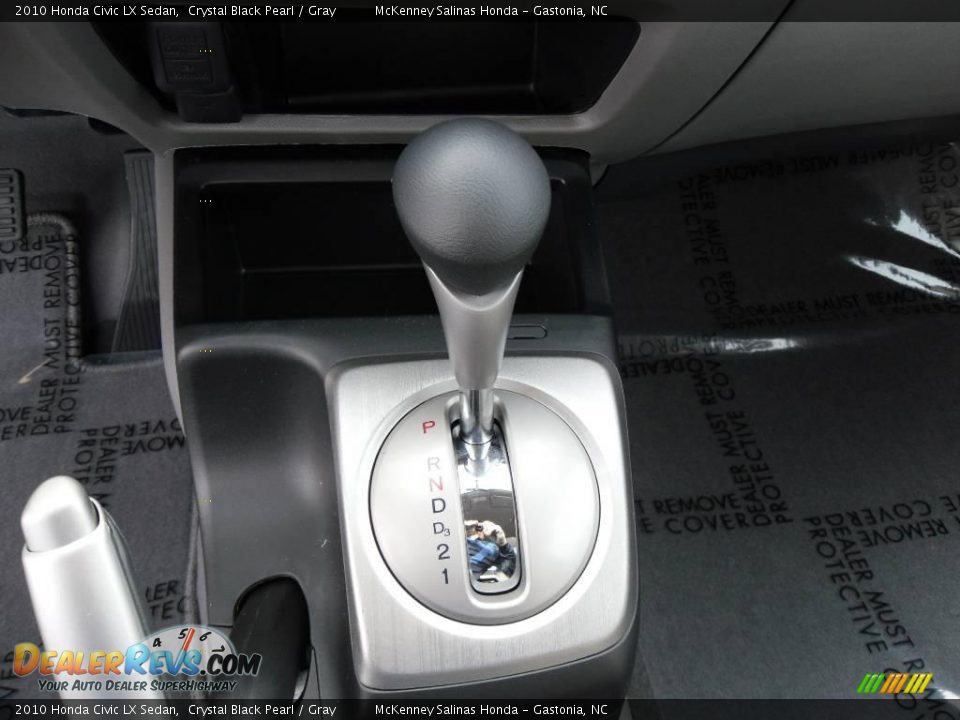 2010 Honda Civic LX Sedan Crystal Black Pearl / Gray Photo #25