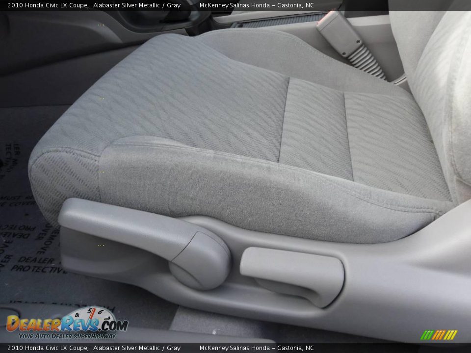 2010 Honda Civic LX Coupe Alabaster Silver Metallic / Gray Photo #9