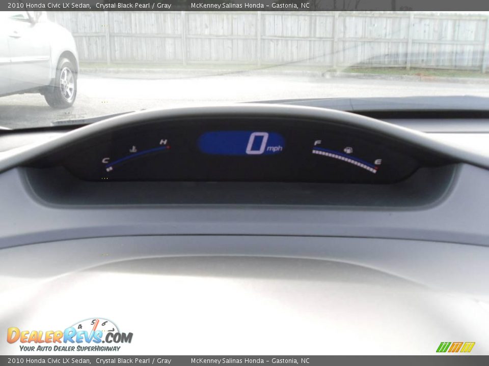 2010 Honda Civic LX Sedan Crystal Black Pearl / Gray Photo #28