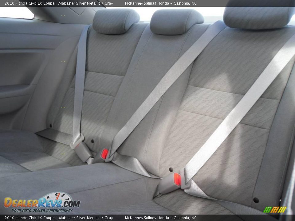 2010 Honda Civic LX Coupe Alabaster Silver Metallic / Gray Photo #11