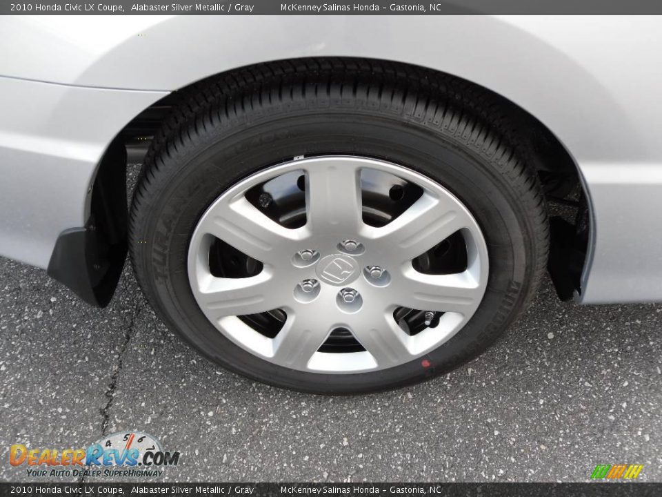 2010 Honda Civic LX Coupe Alabaster Silver Metallic / Gray Photo #14