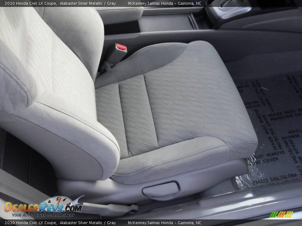 2010 Honda Civic LX Coupe Alabaster Silver Metallic / Gray Photo #15