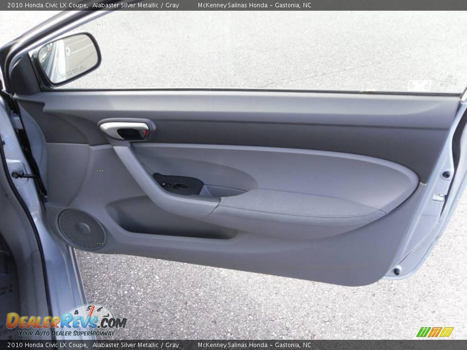 2010 Honda Civic LX Coupe Alabaster Silver Metallic / Gray Photo #17