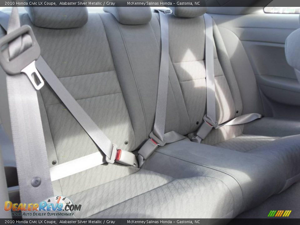 2010 Honda Civic LX Coupe Alabaster Silver Metallic / Gray Photo #18