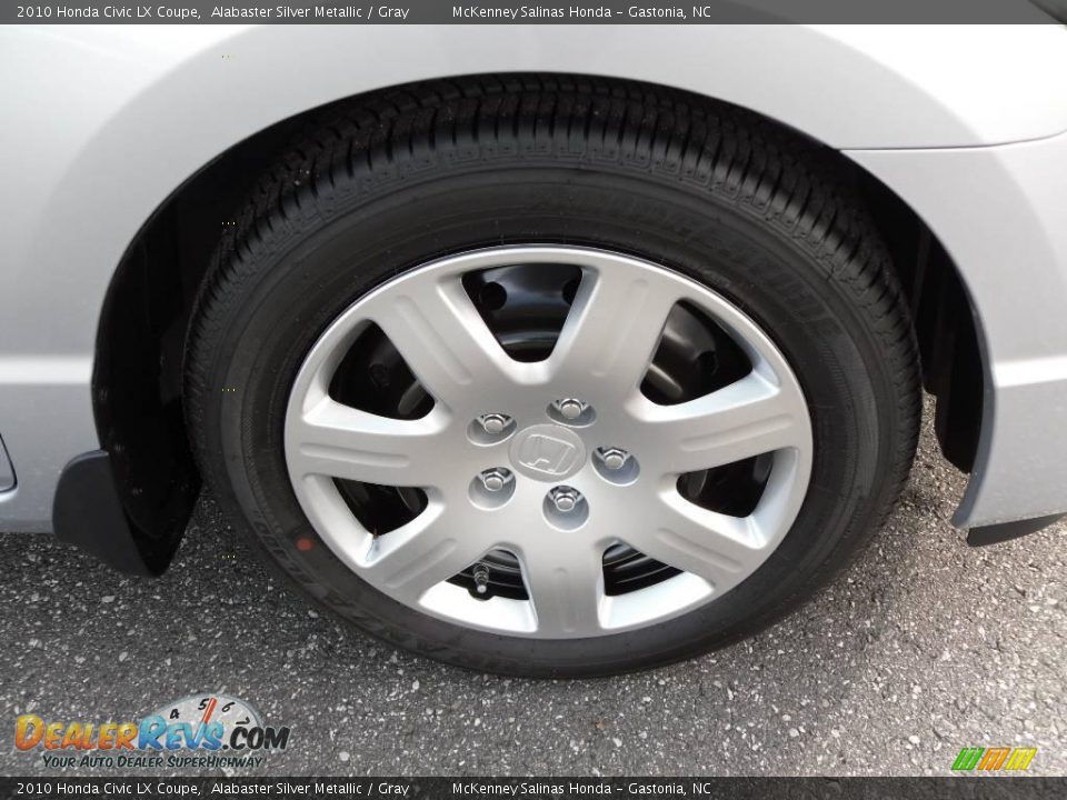 2010 Honda Civic LX Coupe Alabaster Silver Metallic / Gray Photo #19