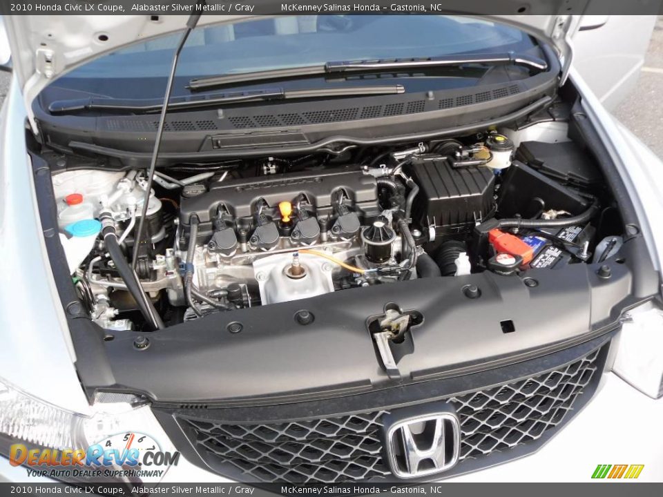 2010 Honda Civic LX Coupe Alabaster Silver Metallic / Gray Photo #21