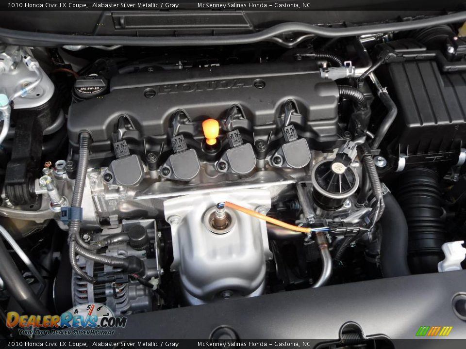 2010 Honda Civic LX Coupe Alabaster Silver Metallic / Gray Photo #22