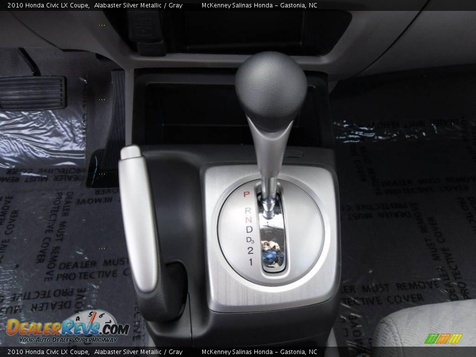 2010 Honda Civic LX Coupe Alabaster Silver Metallic / Gray Photo #24