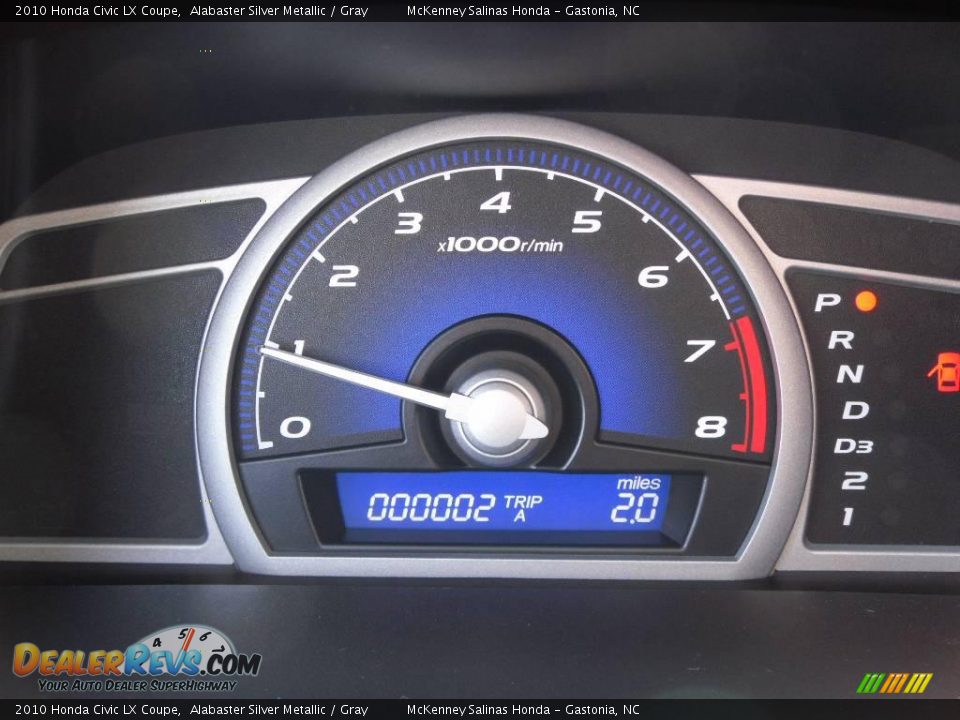 2010 Honda Civic LX Coupe Alabaster Silver Metallic / Gray Photo #26
