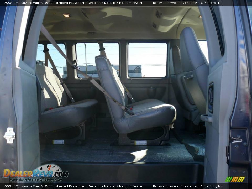 2008 GMC Savana Van LS 3500 Extended Passenger Deep Blue Metallic / Medium Pewter Photo #12