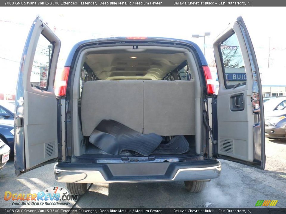 2008 GMC Savana Van LS 3500 Extended Passenger Deep Blue Metallic / Medium Pewter Photo #14