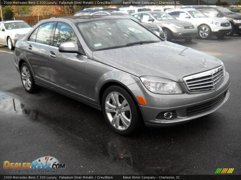 2009 Mercedes-Benz C 300 Luxury Palladium Silver Metallic / Grey/Black Photo #1