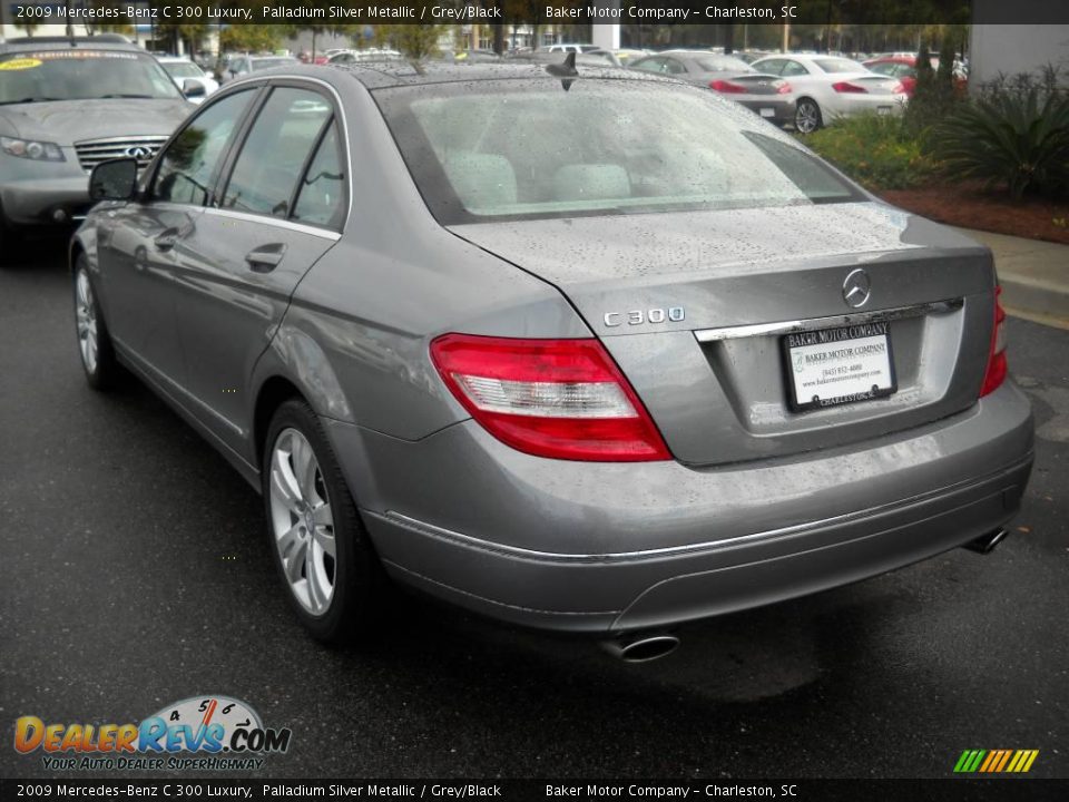 2009 Mercedes-Benz C 300 Luxury Palladium Silver Metallic / Grey/Black Photo #18