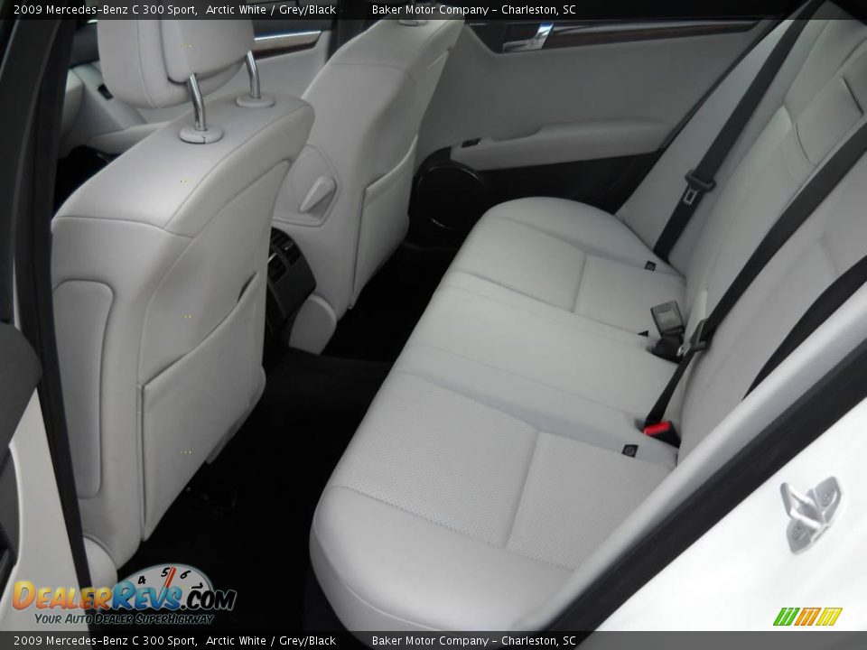 2009 Mercedes-Benz C 300 Sport Arctic White / Grey/Black Photo #8