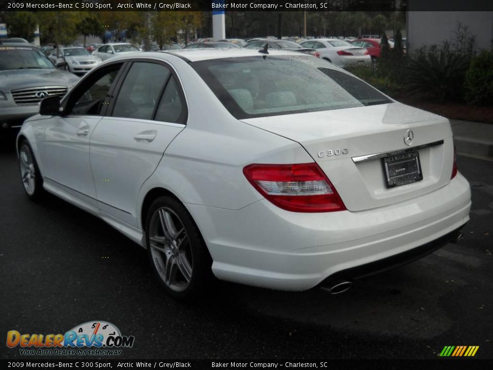 2009 Mercedes-Benz C 300 Sport Arctic White / Grey/Black Photo #18