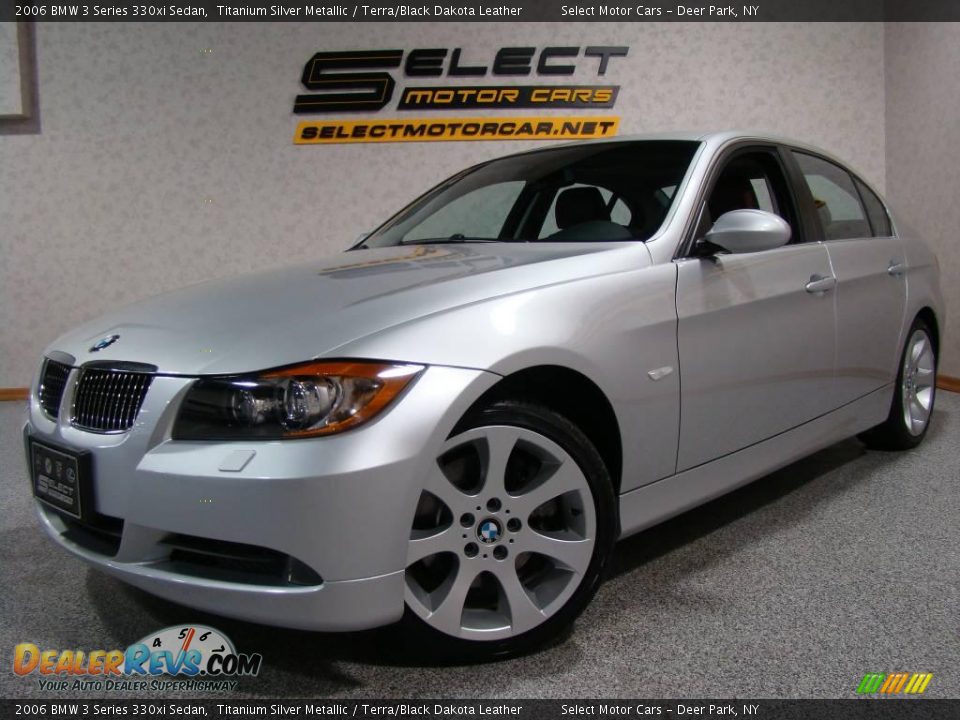 2006 BMW 3 Series 330xi Sedan Titanium Silver Metallic / Terra/Black Dakota Leather Photo #1