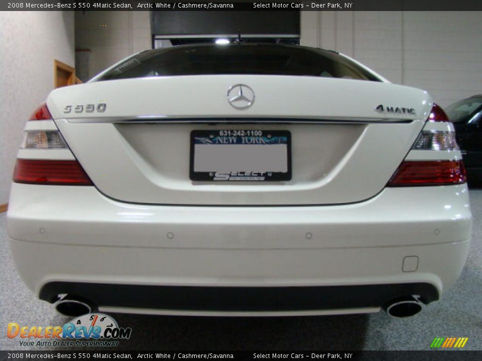 2008 Mercedes-Benz S 550 4Matic Sedan Arctic White / Cashmere/Savanna Photo #2