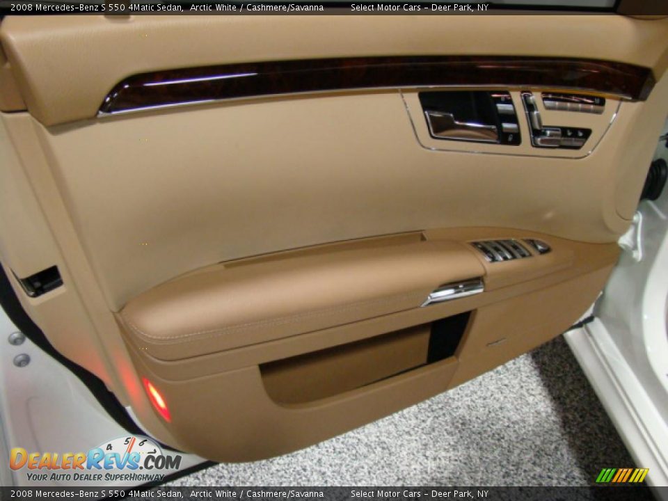 2008 Mercedes-Benz S 550 4Matic Sedan Arctic White / Cashmere/Savanna Photo #7