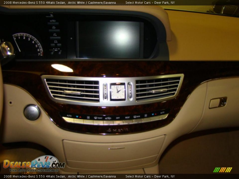 2008 Mercedes-Benz S 550 4Matic Sedan Arctic White / Cashmere/Savanna Photo #11