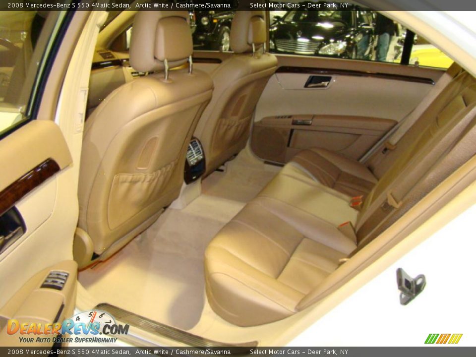 2008 Mercedes-Benz S 550 4Matic Sedan Arctic White / Cashmere/Savanna Photo #13