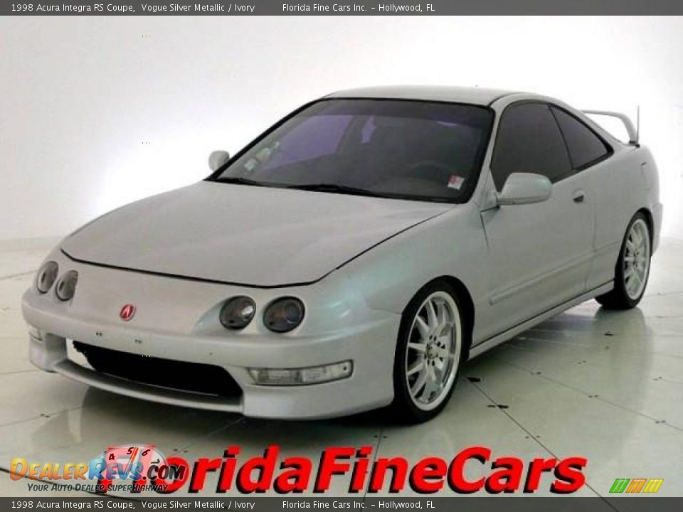 1998 Acura Integra RS Coupe Vogue Silver Metallic / Ivory Photo #1