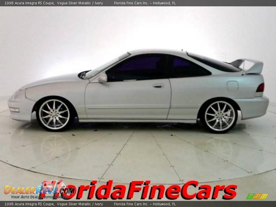 1998 Acura Integra RS Coupe Vogue Silver Metallic / Ivory Photo #3