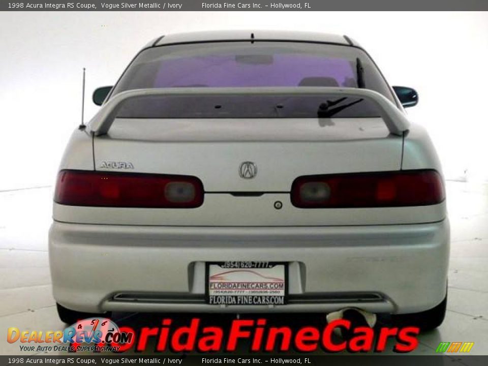 1998 Acura Integra RS Coupe Vogue Silver Metallic / Ivory Photo #6