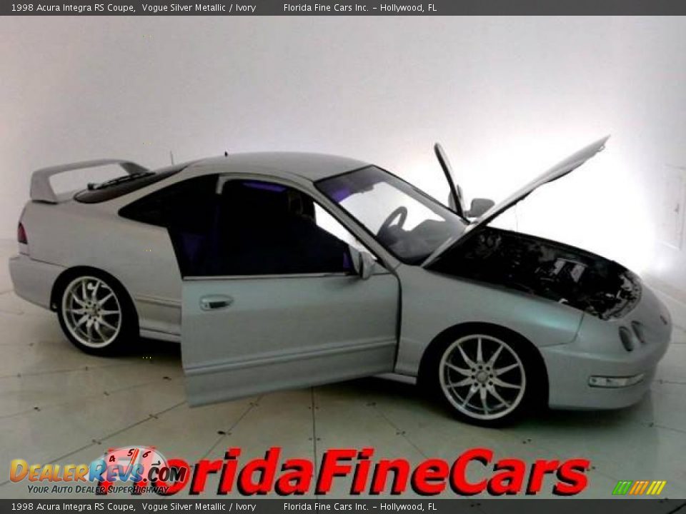 1998 Acura Integra RS Coupe Vogue Silver Metallic / Ivory Photo #7