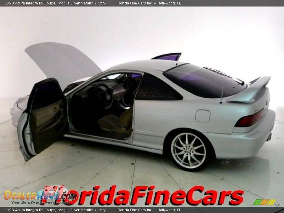 1998 Acura Integra RS Coupe Vogue Silver Metallic / Ivory Photo #8